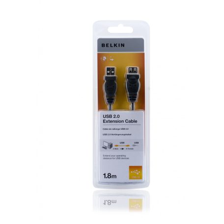 Belkin USB2.0 A - A Extension Cable 1,8m Black