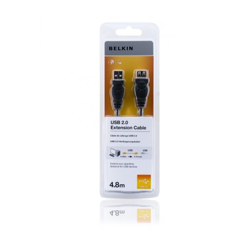 Belkin USB2.0 A - A Extension Cable 4,8m Black