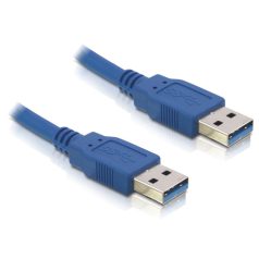 DeLock USB3.0-A (apa/apa) kábel 1m Blue