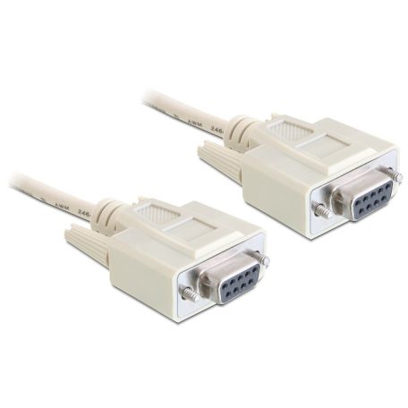 DeLock Cable Serial Null modem 9 pin female > 9 pin female 1,8m