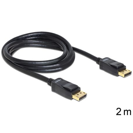 DeLock Cable Displayport 1.2 male > Displayport male 4K 2m