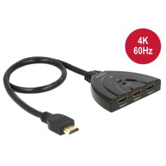   DeLock HDMI UHD Switch 3x HDMI in > 1x HDMI out 4K with integrated cable 50 cm