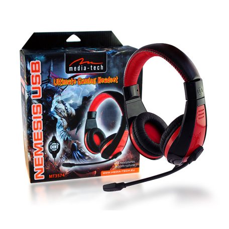 Media-Tech MT3574 Nemesis Headset Black/Red