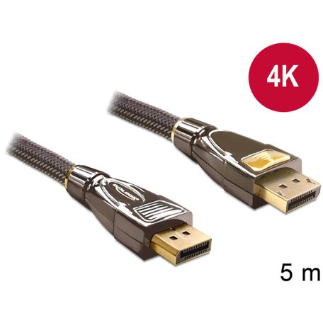 DeLock Cable Displayport 1.2 male > Displayport male 4K 5m PREMIUM