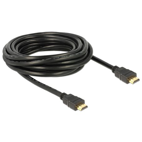 DeLock Cable High Speed HDMI with Ethernet – HDMI A male > HDMI A male 4K 5m