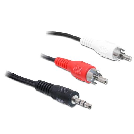 DeLock Cable Audio 3.5 mm stereo jack male > 2x RCA male 3m