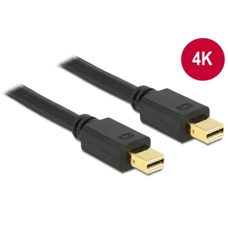 DeLock Cable Mini Displayport 1.2 male > Mini Displayport male 4K 1m Black