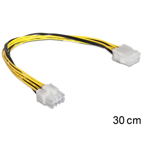 DeLock Extension Cable Power 8 pin EPS male > female 0,3m