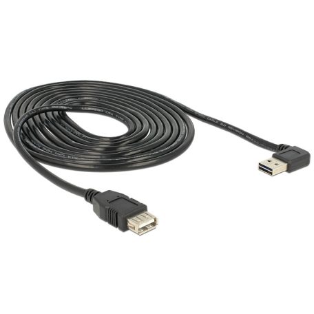 DeLock Extension cable EASY-USB 2.0 Type-A male angled left / right > USB 2.0 Type-A female 3m