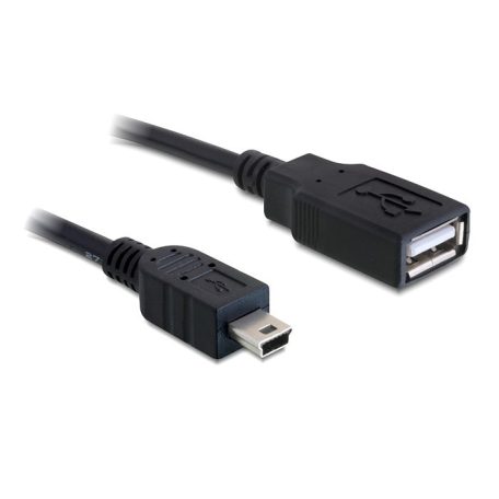 DeLock Cable USB 2.0-A female > mini USB male 0,5m