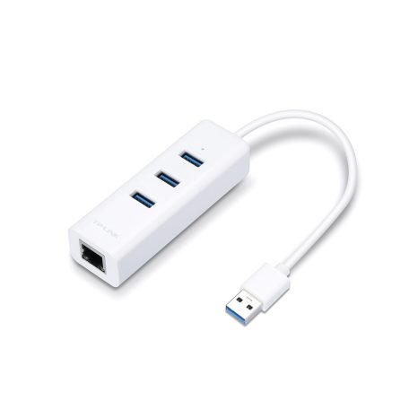 TP-Link UE330 3-Port Hub & Gigabit Ethernet Adapter 2 in 1 USB Adapter