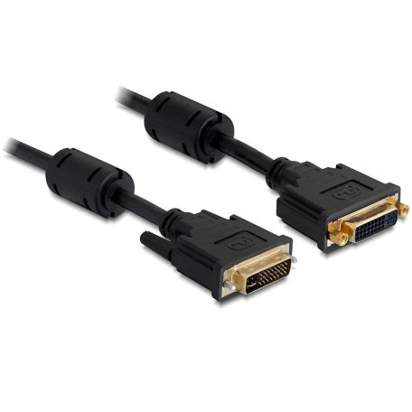 DeLock Extension cable DVI 24+5 male > DVI 24+5 female 3m Black