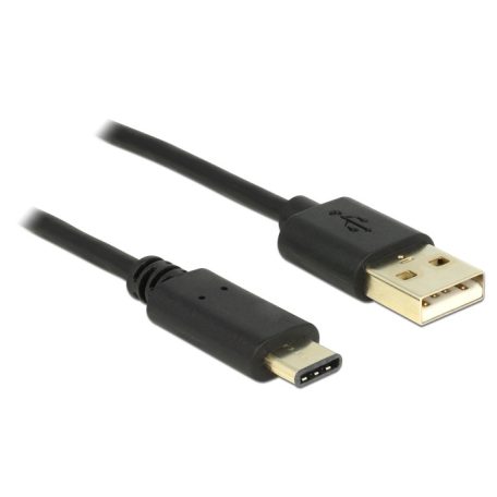 DeLock Cable USB 2.0 Type-A male > USB Type-C 2.0 male 2m Black