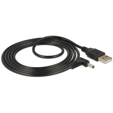 DeLock Cable USB Power > DC 3.5 x 1.35 mm Male 90° 1,5m Black