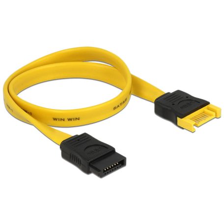 DeLock Extension cable SATA 6 Gb/s male > SATA female 30cm Yellow