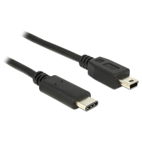 DeLock Cable USB Type-C 2.0 male > USB 2.0 Type Mini-B male 0,5m Black