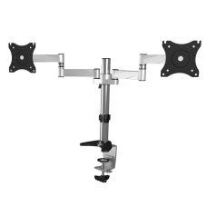   Raidsonic IcyBox IB-MS404-T Monitor Stand Table Mount For Two Monitors 27" Silver