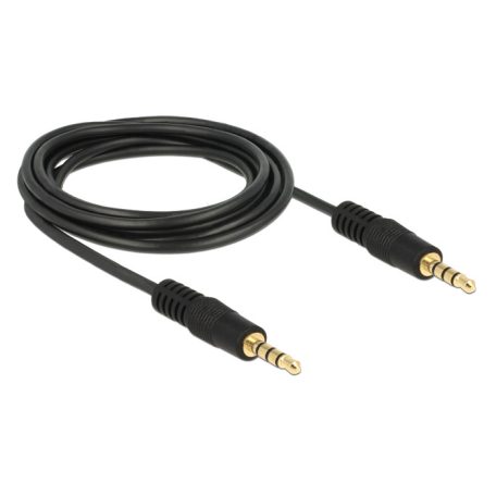 DeLock Cable Stereo Jack 3.5 mm 4 pin male > male 3m