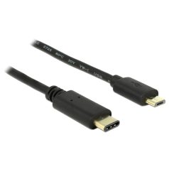   DeLock Cable USB Type-C 2.0 male > USB 2.0 Type Micro-B male 2m Black