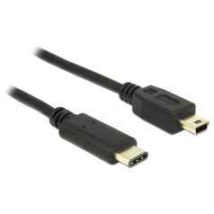   DeLock Cable USB Type-C 2.0 male > USB 2.0 Type Mini-B male 2m Black