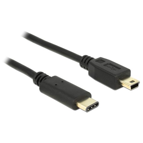 DeLock Cable USB Type-C 2.0 male > USB 2.0 Type Mini-B male 2m Black