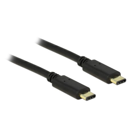 DeLock Cable USB Type-C 2.0 male > USB Type-C 2.0 male 2m Black