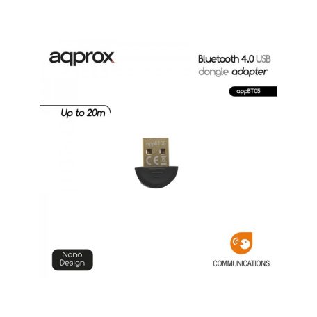 Approx APPBT05 Bluetooth 4.0 USB Adapter Black