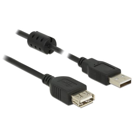 DeLock Extension cable USB 2.0 Type-A male > USB 2.0 Type-A female 0,5m Black