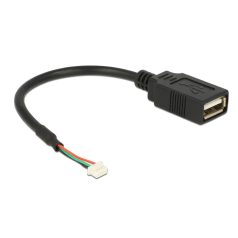   DeLock Cable USB 2.0 pin header female 1.25 mm 4 pin > USB 2.0 Type-A female 15cm