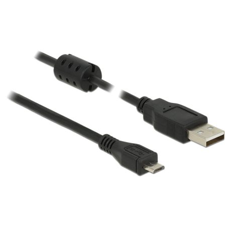 DeLock Cable USB 2.0 Type-A male > USB 2.0 Micro-B male 1m Black