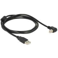   DeLock Cable USB 2.0 Type-A male > USB 2.0 Type-B male angled 1,5m Black