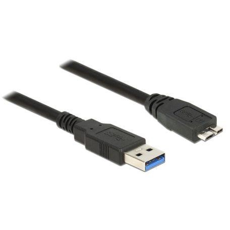 DeLock Cable USB 3.0 Type-A male > USB 3.0 Type Micro-B male 1m Black