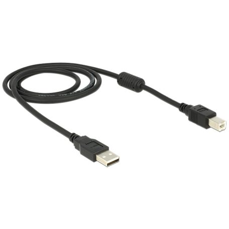 DeLock Cable USB 2.0 type A male > USB 2.0 type B male 1m Black