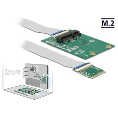   DeLock Converter M.2 Key A+E male > 1x Mini PCIe Slot half size / full size with flexible cable