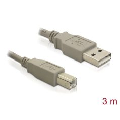 DeLock Cable USB 2.0 Type-A male > USB 2.0 Type-B male 3m