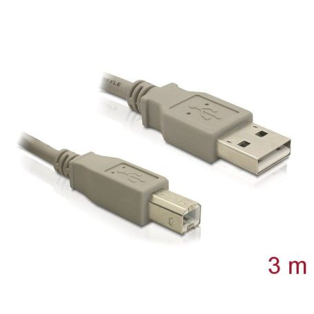 DeLock Cable USB 2.0 Type-A male > USB 2.0 Type-B male 3m