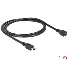 DeLock Cable USB 2.0 mini-B Extension male/female 1m Black