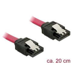   DeLock Cable SATA 6 Gb/s female straight > SATA female straight 20cm Red Metal