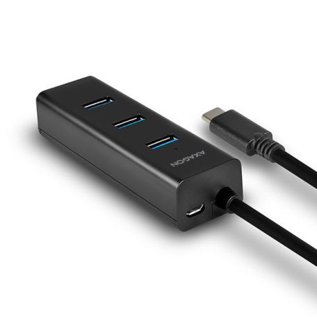 AXAGON HUE-S2C USB-C 3.1 Charging Hub Black