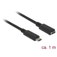   DeLock SuperSpeed USB3.1 Gen1 USB Type-C male > female 3 A cable 1m Black