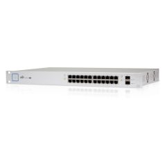   Ubiquiti UniFi US-24 24port GbE PoE (250W) 2port GbE SFP menedzselhető switch