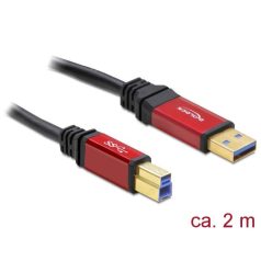   DeLock USB 3.0 Type-A male > USB 3.0 Type-B male Premium cable 2m Black