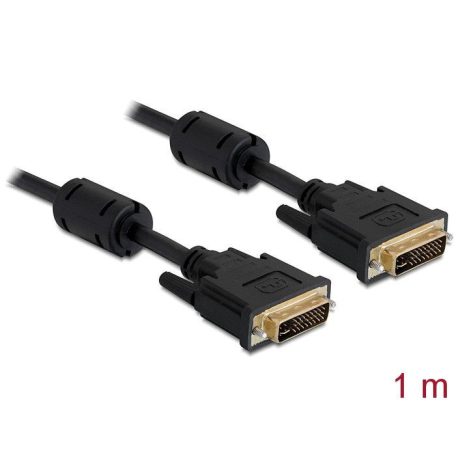 DeLock DVI-I (Dual Link) (24+5) male > DVI-I (Dual Link) (24+5) male 1m Black