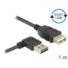   DeLock Extension cable EASY-USB 2.0 Type-A male angled left/right > USB 2.0 Type-A female 1m Black