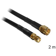   DeLock SMA Plug > SMA Jack CFD/RF200 2m Low Loss Antenna Cable