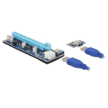 DeLock Riser Card PCI Express x1 > x16 with 60 cm USB cable