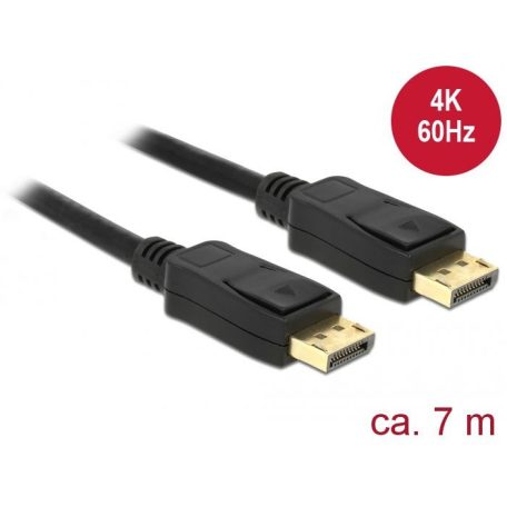 DeLock Displayport 1.2 male > Displayport male 4K 60 Hz 7m Cable