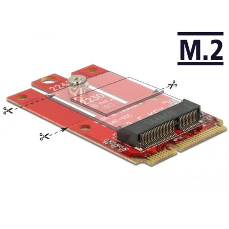 DeLock Adapter Mini PCIe > M.2 Key E slot