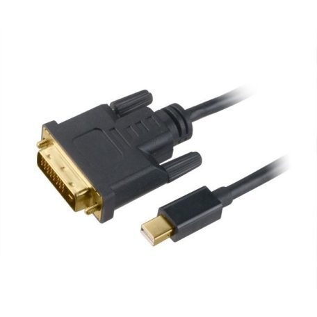 Akasa Mini DisplayPort to DVI-D female adapter cable