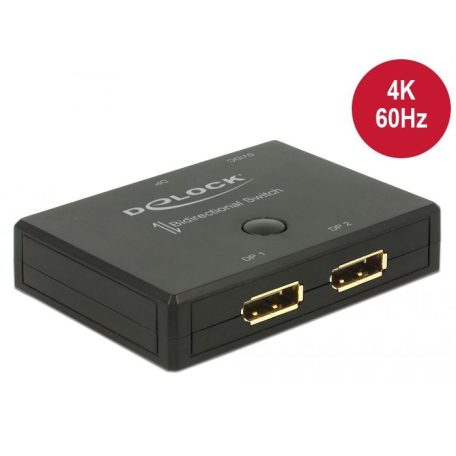 DeLock Displayport 2 - 1 Switch bidirectional 4K 60 Hz